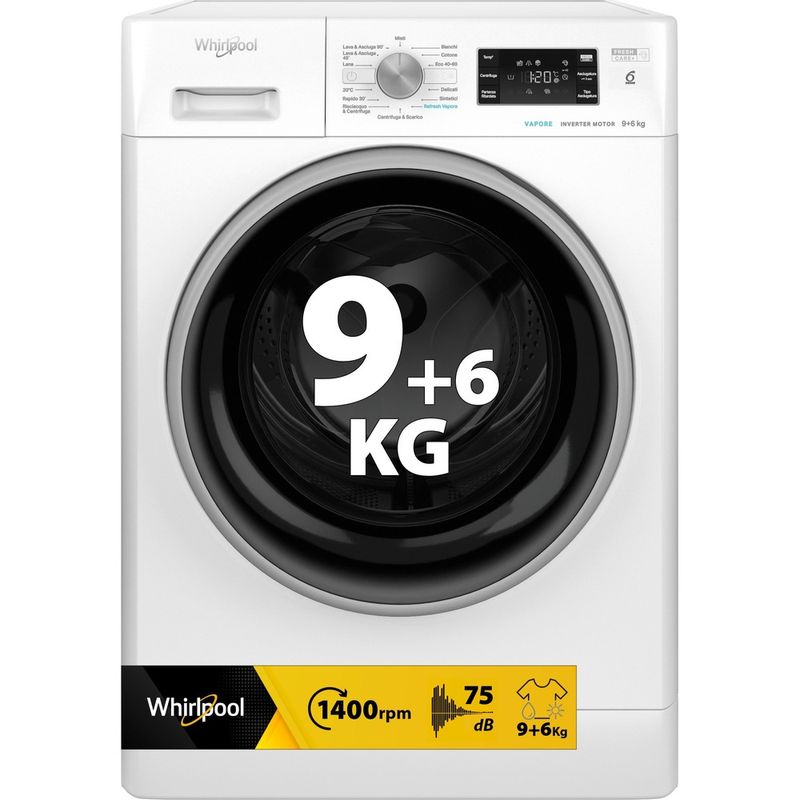 Whirlpool-Lavasciugabiancheria-A-libera-installazione-FFWDB-964489-BSV-IT-Bianco-Carica-frontale-Perspective