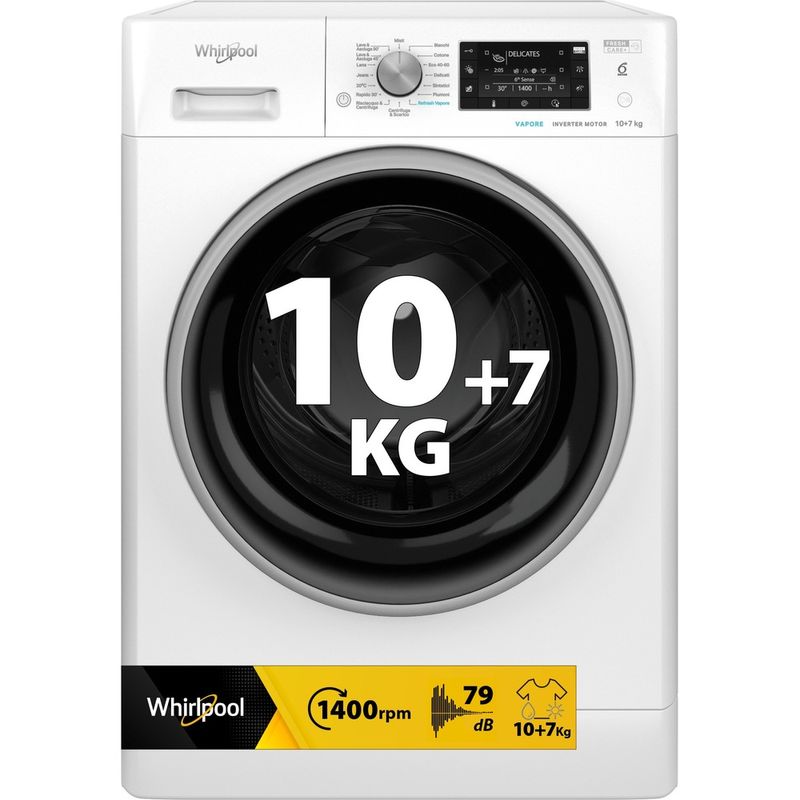 Whirlpool-Lavasciugabiancheria-A-libera-installazione-FFWDD-107448-WBS-IT-Bianco-Carica-frontale-Perspective