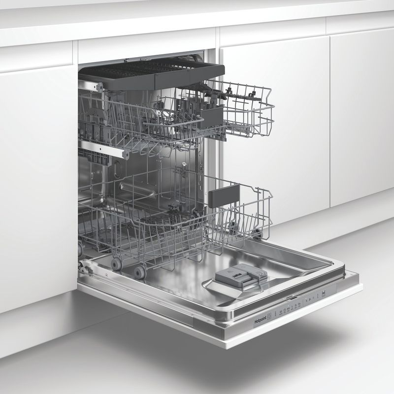 Hotpoint Lavastoviglie Da incasso HDI LYM D4S K Totalmente integrato D Perspective open