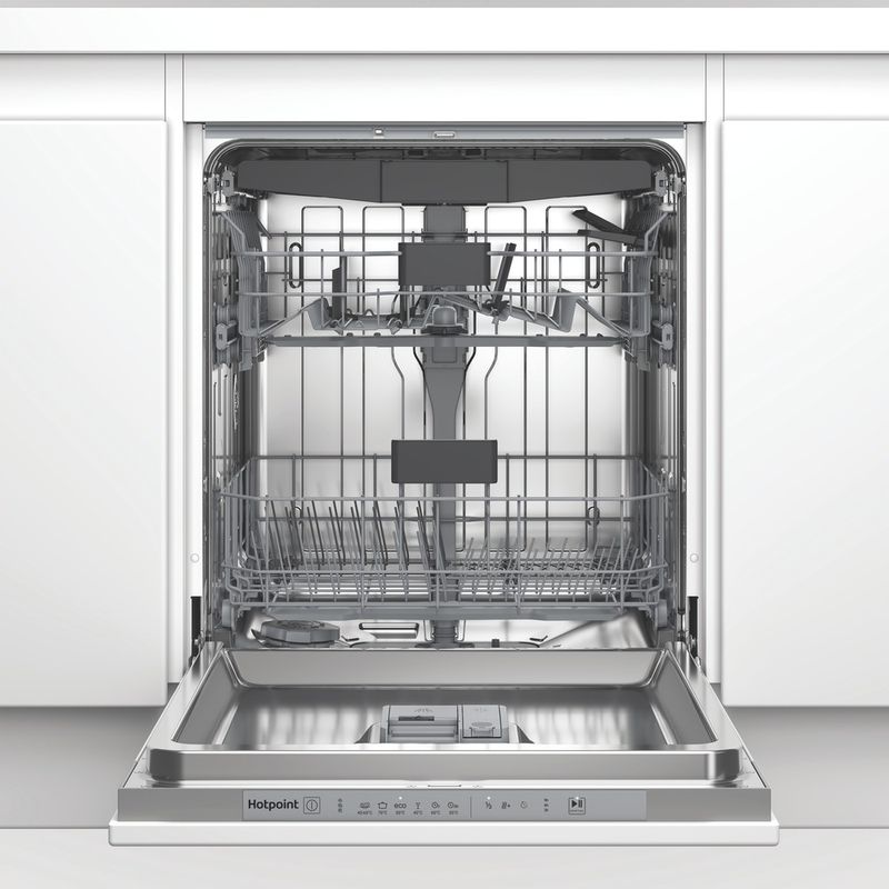 Hotpoint Lavastoviglie Da incasso HDI LYM D4S K Totalmente integrato D Frontal open