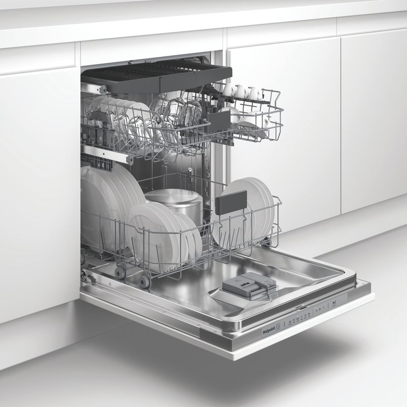 Hotpoint Lavastoviglie Da incasso HDI LYM D4S K Totalmente integrato D Lifestyle perspective open