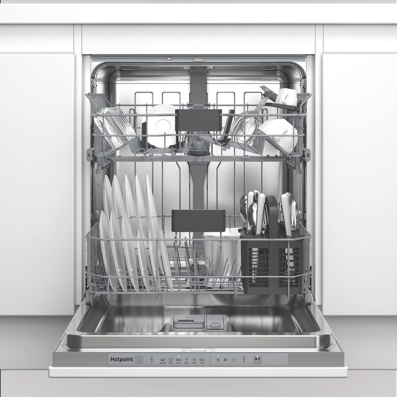 Hotpoint Lavastoviglie Da incasso HDI LYM D2 K Totalmente integrato D Lifestyle frontal open