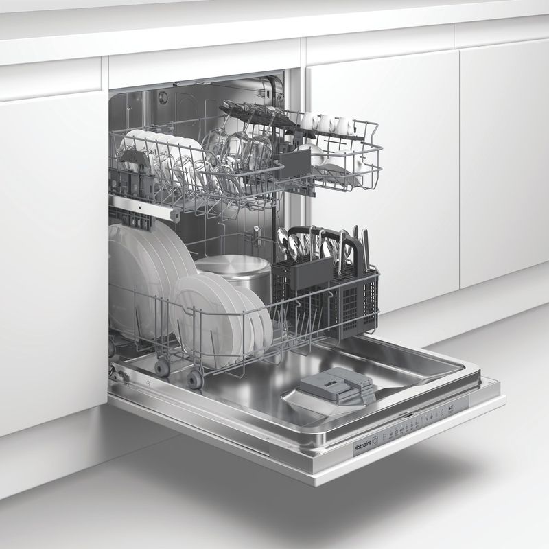 Hotpoint Lavastoviglie Da incasso HDI LYM D2 K Totalmente integrato D Lifestyle perspective open