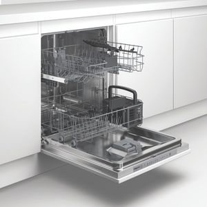 Hotpoint Lavastoviglie Da incasso HDI LYM D2S K Totalmente integrato D Perspective open