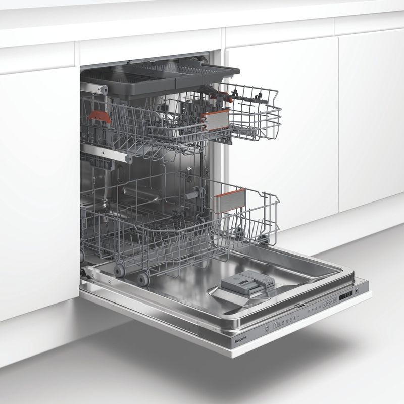 Hotpoint Lavastoviglie Da incasso HDI LYM A5S K Totalmente integrato A Perspective open