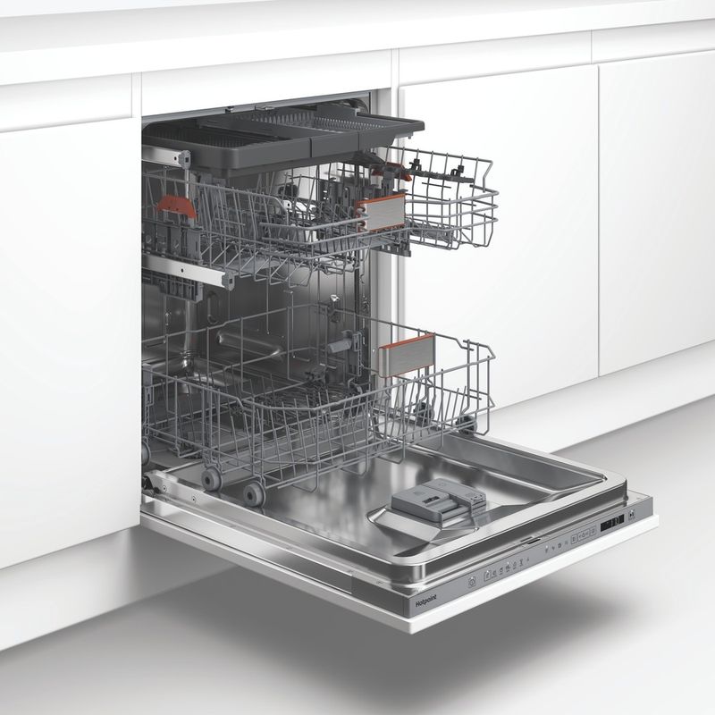 Hotpoint Lavastoviglie Da incasso HDI LYM B5S K Totalmente integrato B Perspective open