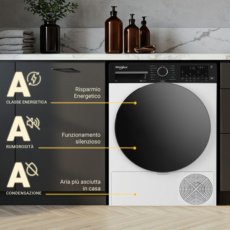 Whirlpool Asciugabiancheria C WD 86M WBS IT Bianco Lifestyle detail