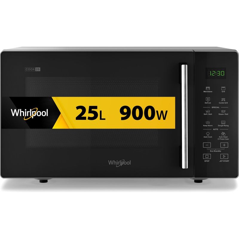 Whirlpool-Microonde-A-libera-installazione-MWP-254-SB-Nero-Elettronico-25-Microonde---grill-900-Frontal