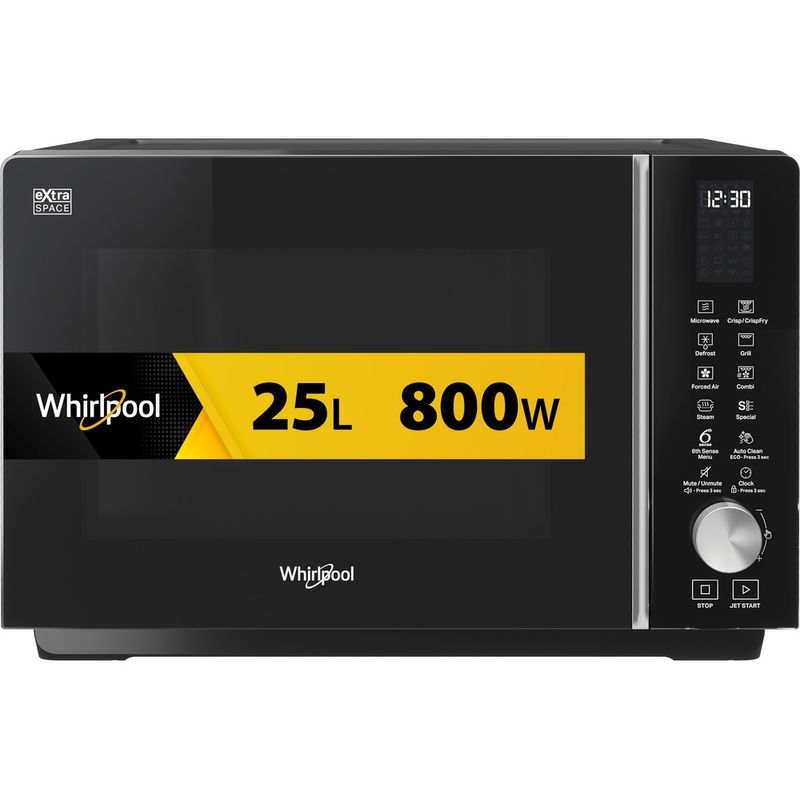 Whirlpool-Microonde-A-libera-installazione-MWF-259-B-Nero-Elettronico-25-Microonde-combinato-800-Frontal
