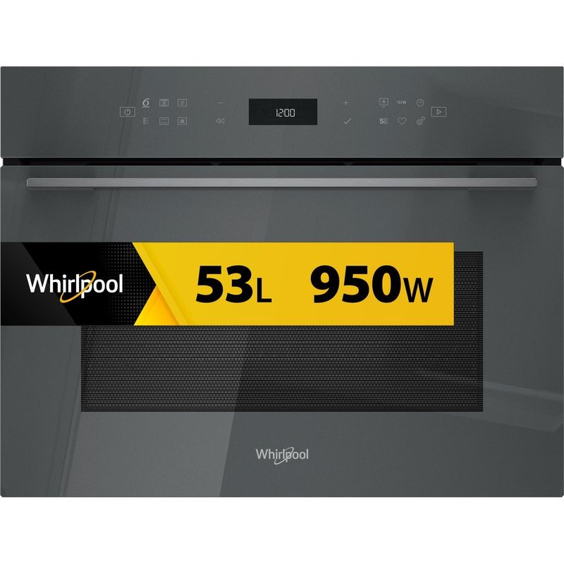 Whirlpool-Microonde-Da-incasso-WCW7O7HTSSG-Stardust-grey-glossy-Elettronico-53-Microonde-combinato-950-Frontal