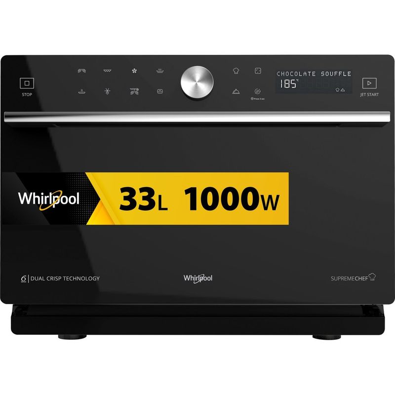Whirlpool-Microonde-A-libera-installazione-MWSC-9133-SB-Argento-Elettronico-33-Microonde-combinato-1000-Frontal
