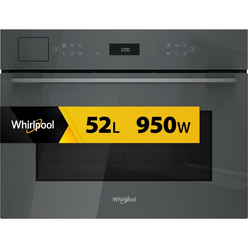 Whirlpool-Microonde-Da-incasso-WCT7A9PHTSSG-Stardust-grey-glossy-Elettronico-53-Microonde-combinato-950-Frontal