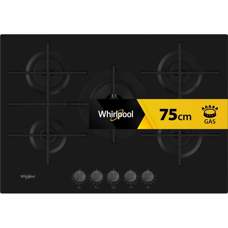 Whirlpool-Piano-cottura-GOWL-758-NB-Nero-GAS-Frontal
