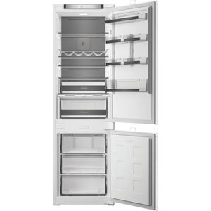 Whirlpool-Combinazione-Frigorifero-Congelatore-Da-incasso-WHK2-5293-B5E1-Zinc-Metal-2-porte-Frontal-open