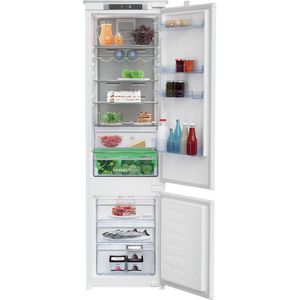 Beko Combinazione Frigorifero/Congelatore Da incasso BCNA306E4SN Zinc Metal 2 porte Lifestyle frontal open