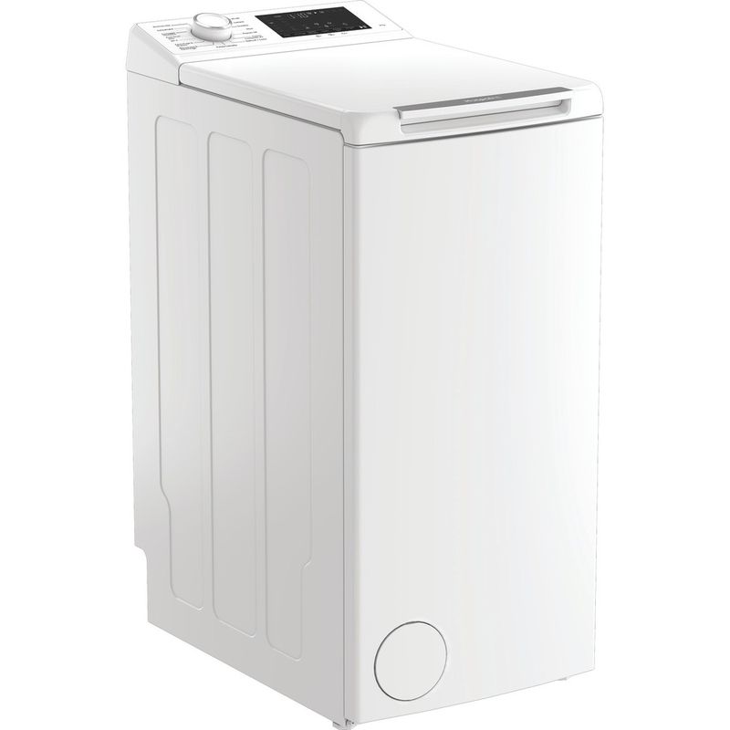 Hotpoint-Lavabiancheria-A-libera-installazione-HTLCARE-66W-IT-Bianco-Carica-dall-alto-A-Perspective