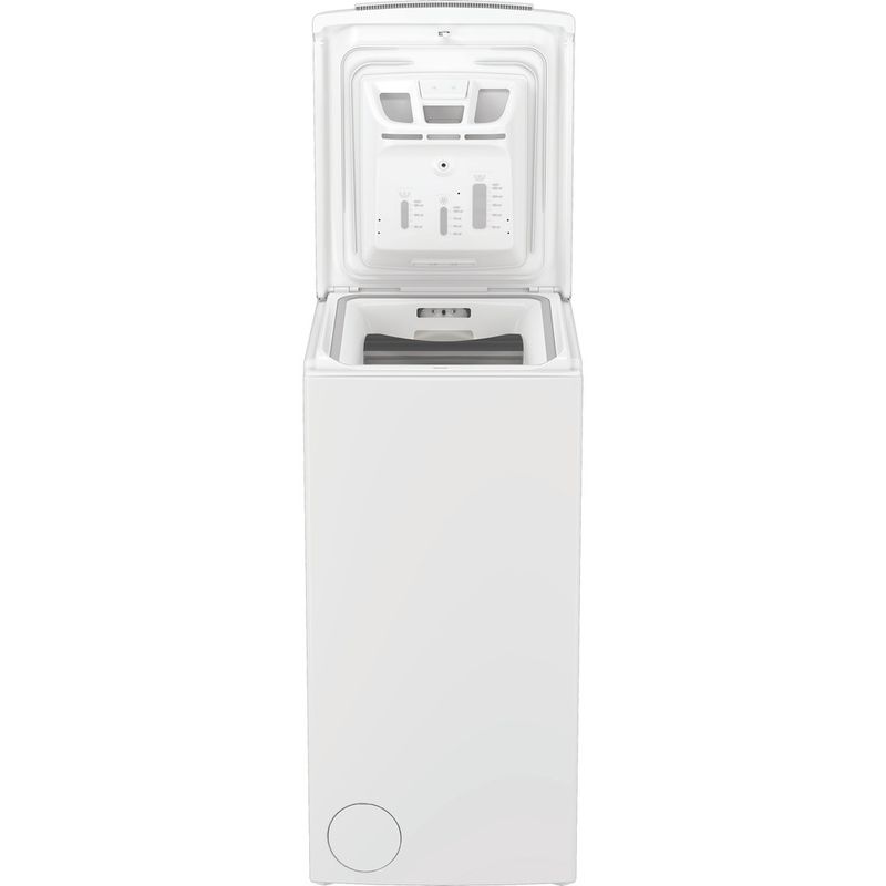 Hotpoint-Lavabiancheria-A-libera-installazione-HTLCARE-66W-IT-Bianco-Carica-dall-alto-A-Frontal-open
