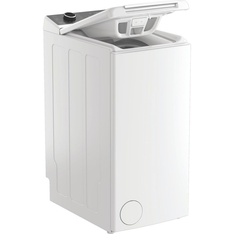 Hotpoint-Lavabiancheria-A-libera-installazione-HTLCARE-66S-IT-Bianco-Carica-dall-alto-A-Perspective-open