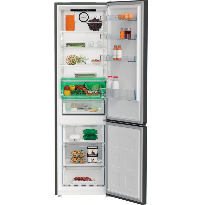 Beko-Combinazione-Frigorifero-Congelatore-A-libera-installazione-B5XRCNA406HG-ARC-764-Manhattan-Gray-2-porte-Lifestyle-frontal-open