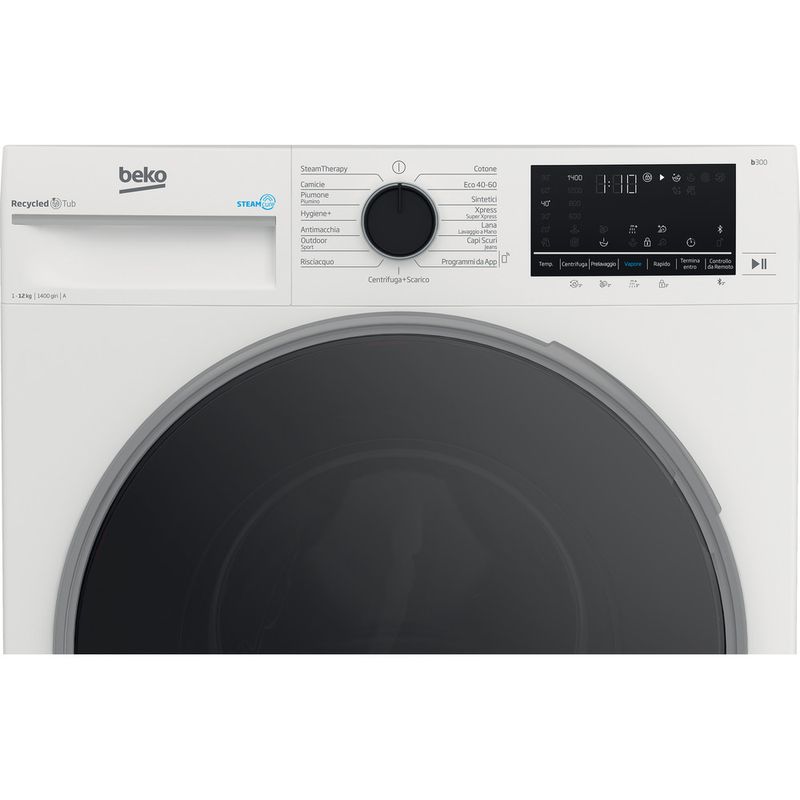 Beko Lavabiancheria A libera installazione URBWT312S Bianco Carica frontale A Control panel