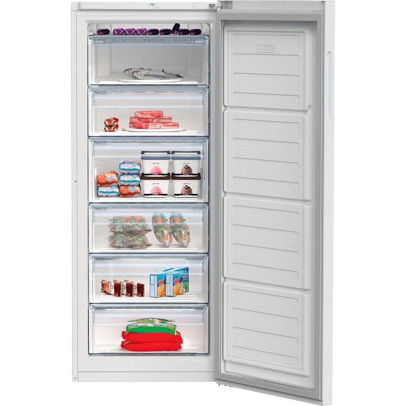 Beko Congelatore A libera installazione RFSA240M41WN White - ARC P1 Lifestyle frontal open