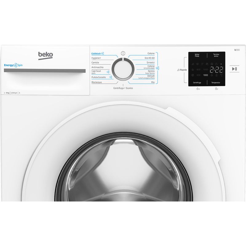 Beko Lavabiancheria A libera installazione BMWU3921W Bianco A Control panel