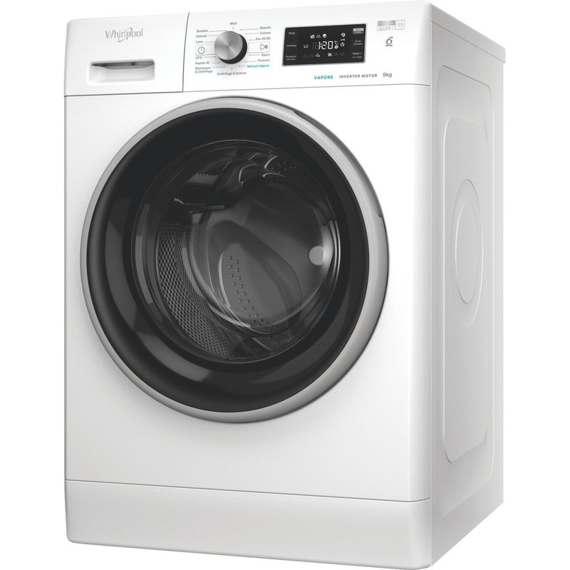 Whirlpool Lavabiancheria A libera installazione FFB EP 9148 BS IT Bianco Carica frontale A Perspective