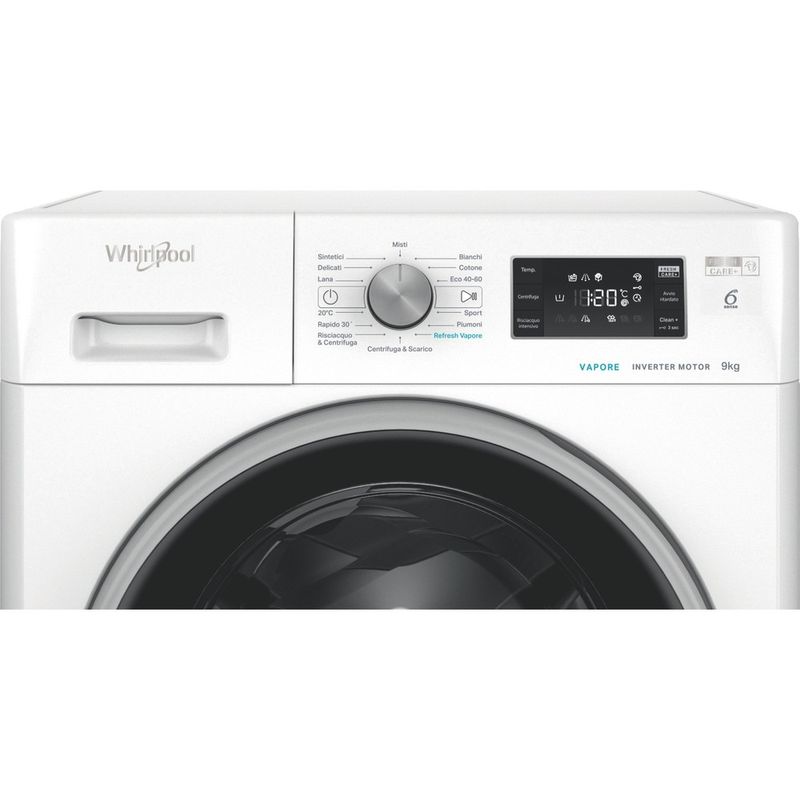 Whirlpool Lavabiancheria A libera installazione FFB EP 9148 BS IT Bianco Carica frontale A Control panel