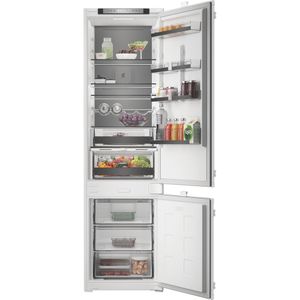 Whirlpool Combinazione Frigorifero/Congelatore Da incasso WHK2 5323 B5E1 Zinc Metal 2 porte Lifestyle frontal open