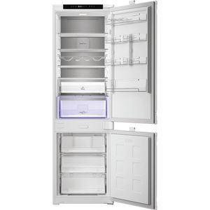 Hotpoint-Combinazione-Frigorifero-Congelatore-Da-incasso-HPK2-5292-B4E1-Zinc-Metal-2-porte-Frontal-open