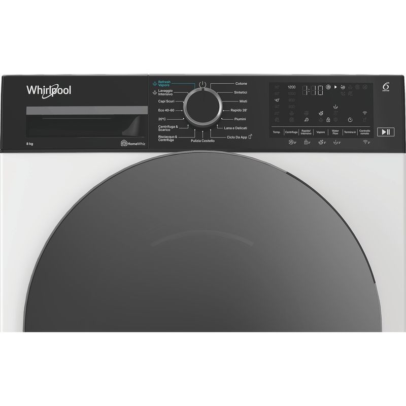 Whirlpool Lavabiancheria A libera installazione WAM 862WBC IT Bianco Carica frontale A Control panel