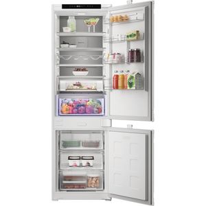 Hotpoint-Combinazione-Frigorifero-Congelatore-Da-incasso-HPK2-5292-B4E1-Zinc-Metal-2-porte-Lifestyle-frontal-open