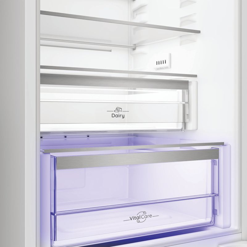 Hotpoint-Combinazione-Frigorifero-Congelatore-Da-incasso-HPK2-5292-B4E1-Zinc-Metal-2-porte-Drawer