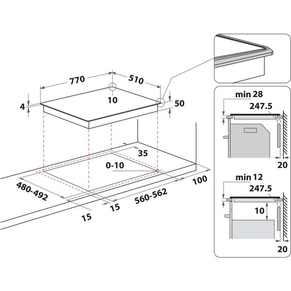 Hotpoint_Ariston-Piano-cottura-HS-5177C-NE-Nero-Induction-vitroceramic-Technical-drawing