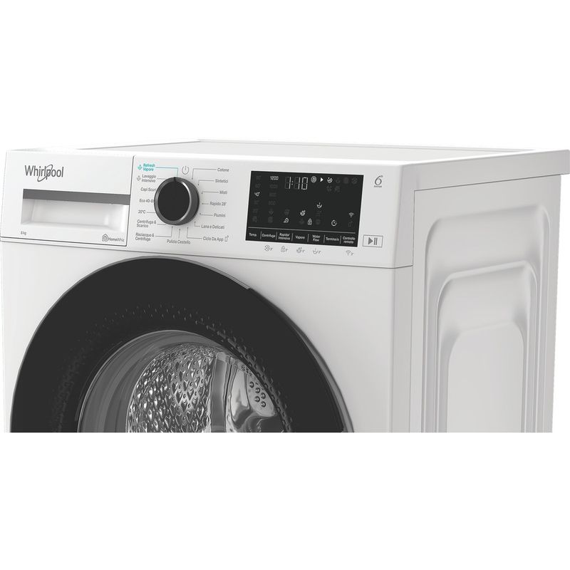 Whirlpool Lavabiancheria A libera installazione WAM R268WB IT Bianco Carica frontale A Lifestyle control panel