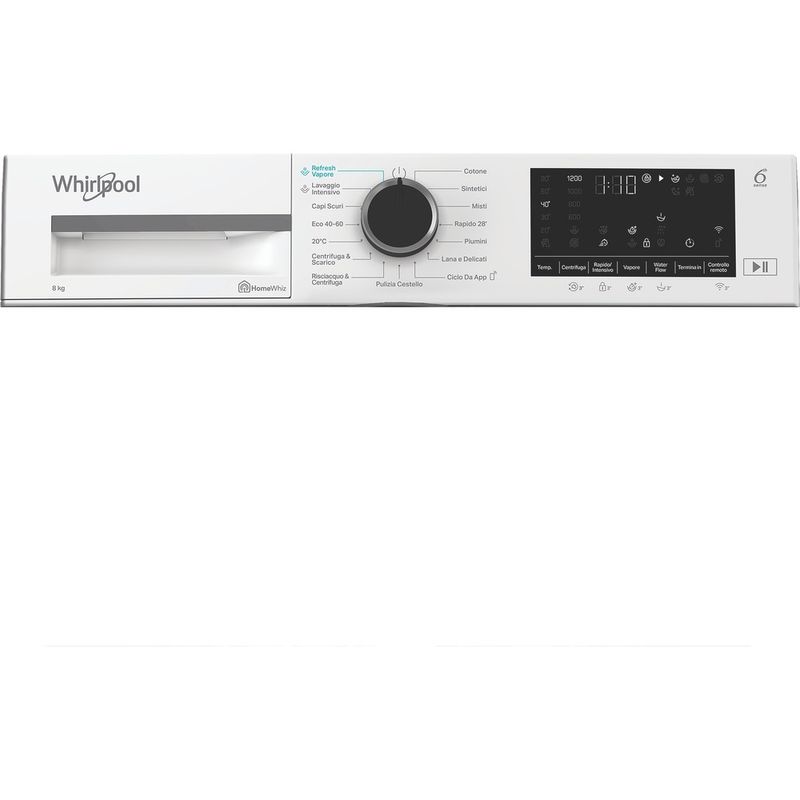 Whirlpool Lavabiancheria A libera installazione WAM R268WB IT Bianco Carica frontale A Program