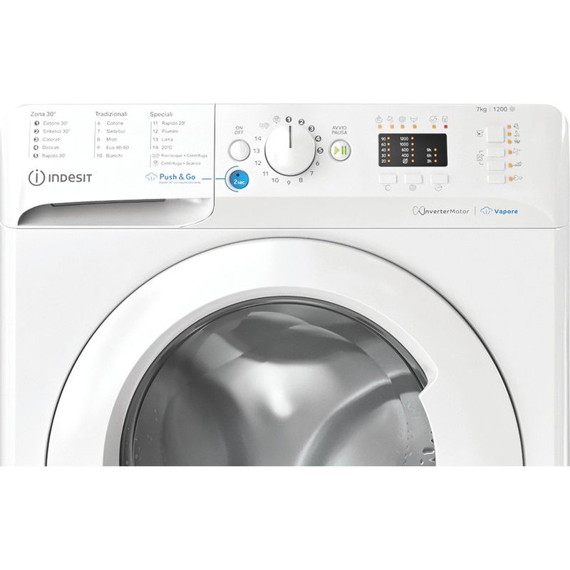 Indesit-Lavabiancheria-A-libera-installazione-BWSA-7126X-WV-IT-Bianco-Carica-frontale-A-Control-panel