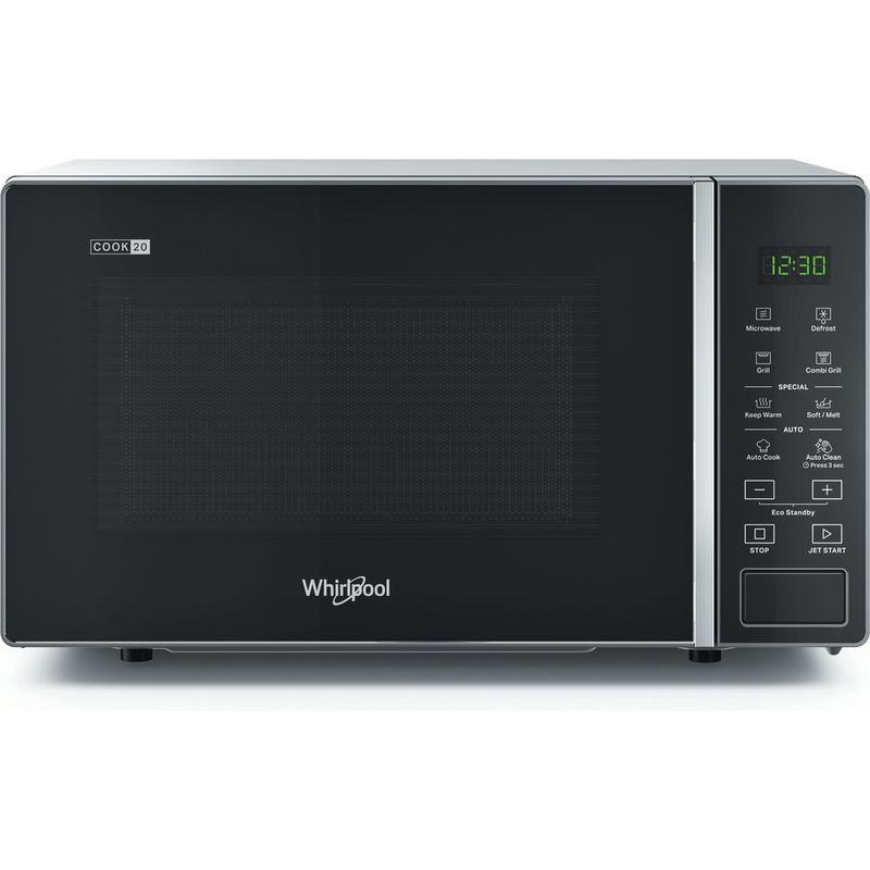 Whirlpool-Microonde-A-libera-installazione-MWP-203-SB-Silver-Black-Elettronico-20-Microonde---grill-700-Frontal