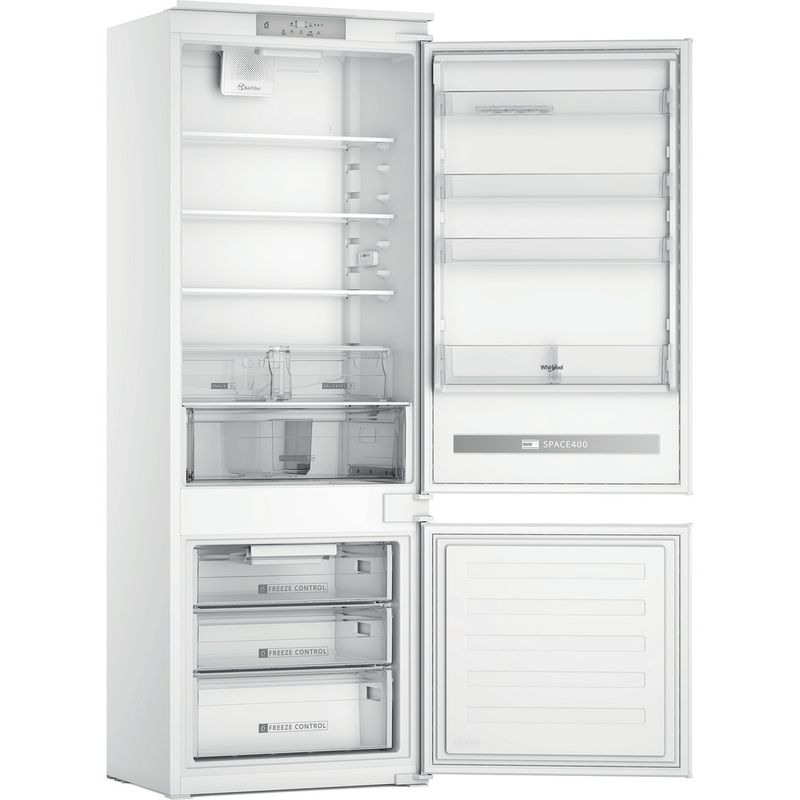 Whirlpool-Combinazione-Frigorifero-Congelatore-Da-incasso-SP40-810-2-White---ARC-P1-2-porte-Perspective-open