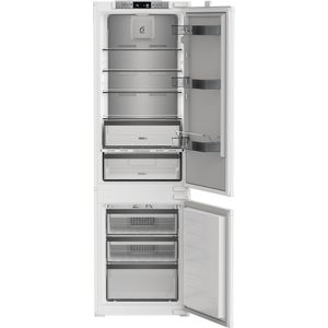 Whirlpool Combinazione Frigorifero/Congelatore Da incasso WHKN 3253 B4E Zinc Metal 2 porte Perspective open