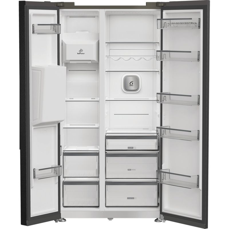 Whirlpool-Side-by-side-A-libera-installazione-WHG2-6574W-XK5E-ARC-764-Manhattan-Gray-Frontal-open