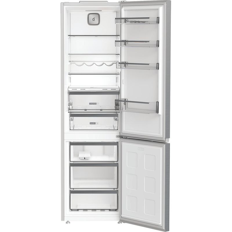Whirlpool-Combinazione-Frigorifero-Congelatore-A-libera-installazione-WHK-26403-XP6E1-New-Silver-–-ARC-1035-2-porte-Perspective-open
