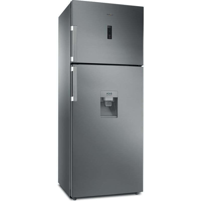 Whirlpool-Combinazione-Frigorifero-Congelatore-A-libera-installazione-WT70E-832-X-AQUA-Optic-Inox-2-porte-Perspective