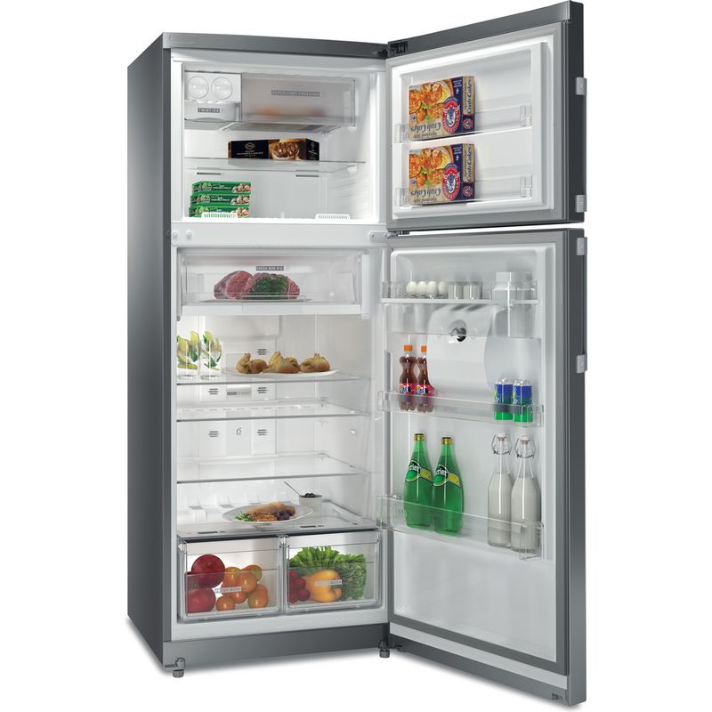 Whirlpool-Combinazione-Frigorifero-Congelatore-A-libera-installazione-WT70E-832-X-AQUA-Optic-Inox-2-porte-Perspective-open