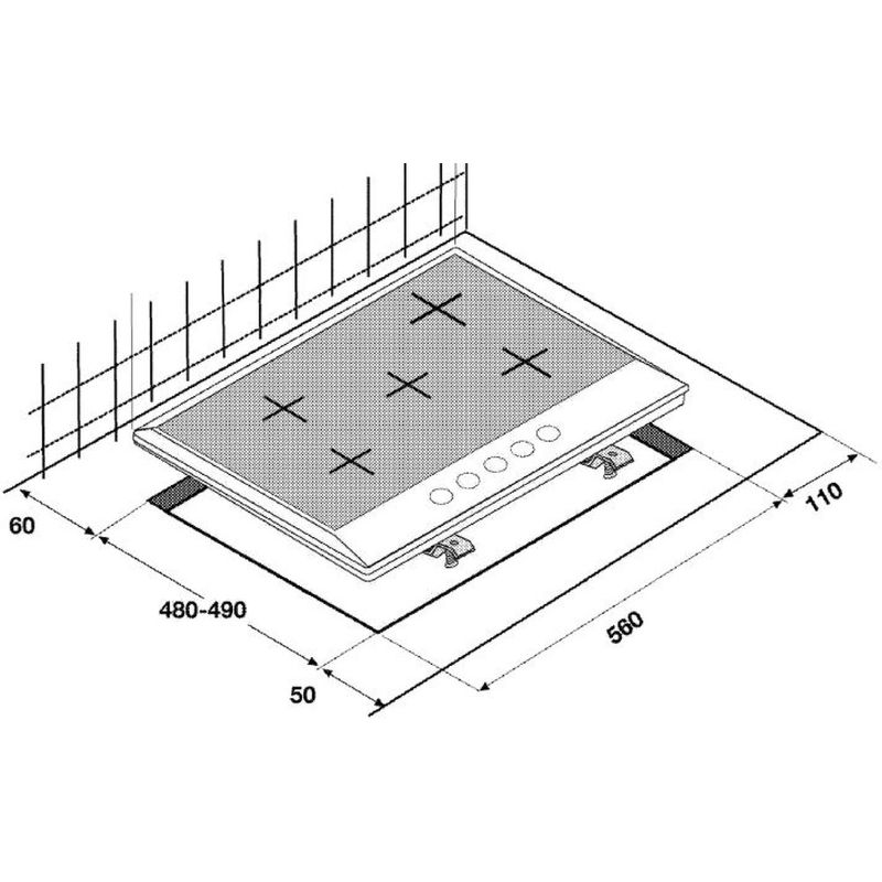 Beko-Piano-cottura-HILW-75222-S-Nero-GAS-Technical-drawing