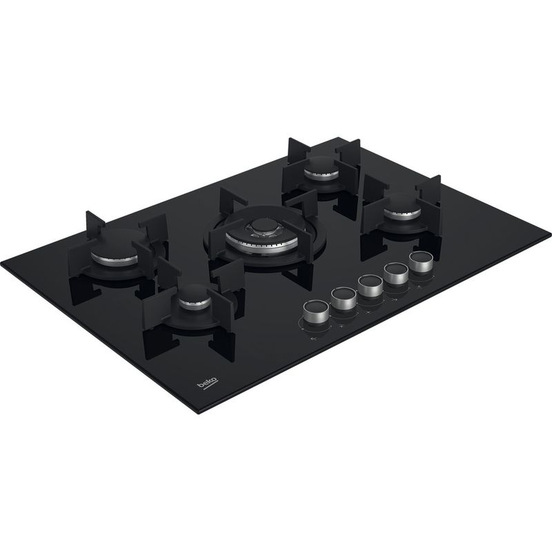 Beko-Piano-cottura-HILW-75222-S-Nero-GAS-Perspective