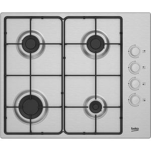 Beko-Piano-cottura-HIGG-641C3-SX-Inox-GAS-Frontal-top-down