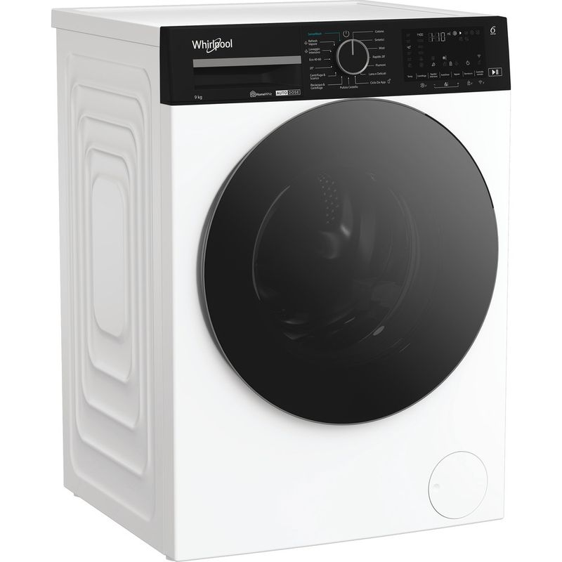 Whirlpool Lavabiancheria A libera installazione WPM 97W ADS IT Bianco Carica frontale A Perspective