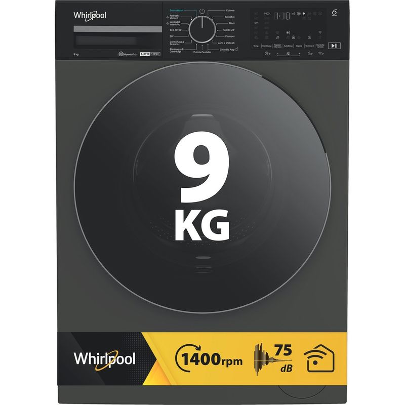Whirlpool Lavabiancheria A libera installazione WPM 911G ADS IT Grigio Manhattan Carica frontale A Hero image