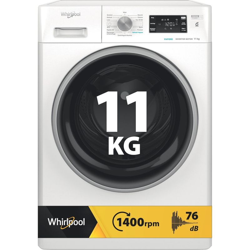 Whirlpool Lavabiancheria A libera installazione FFB 1148 BSV IT Bianco Carica frontale A Hero image